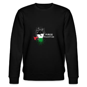 Palestine libre, colombes, liberté, guerre, Palestine - Sweat bio CHANGER Stanley/Stella Unisexe - noir - Devant - Nik (191cm) & Marisol (170cm)