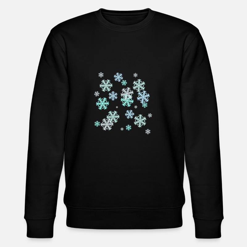 Neige, Flocon De Neige, Cristal De Glace, Glace - Sweat bio CHANGER Stanley/Stella Unisexe - noir