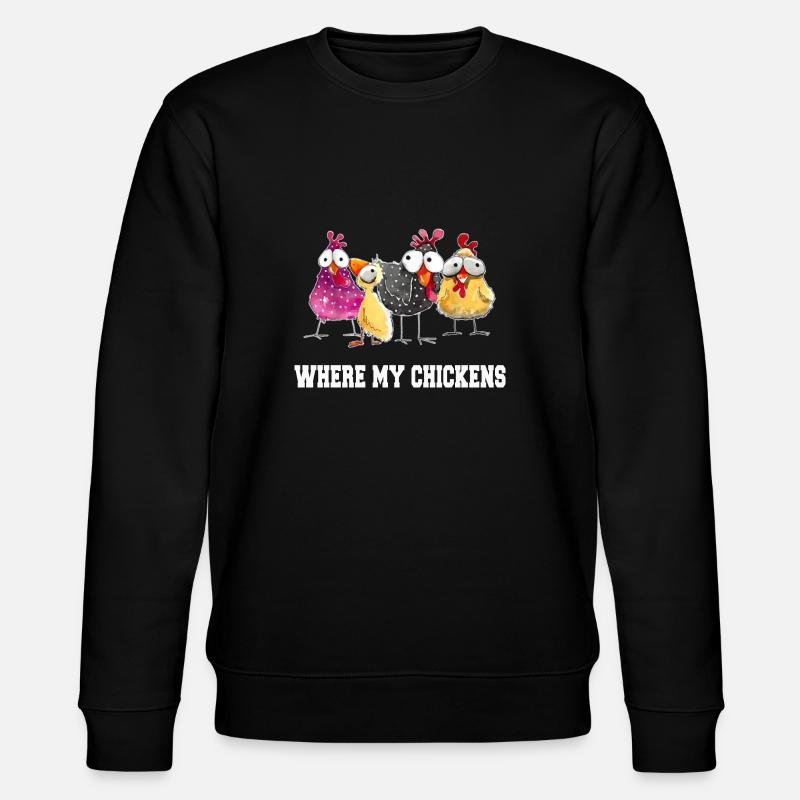 Où sont mes poules - Sweat bio CHANGER Stanley/Stella Unisexe - noir