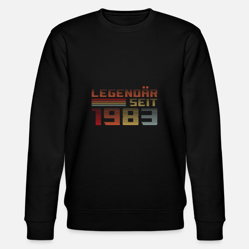 Legendär seit 1983 - Stanley/Stella Unisex Bio-Sweatshirt CHANGER  - Schwarz
