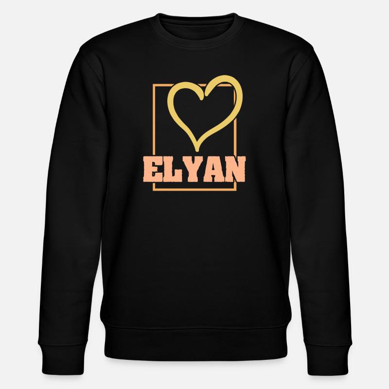 Gift for Elyan - Stanley/Stella CHANGER Unisex Organic Sweatshirt - black