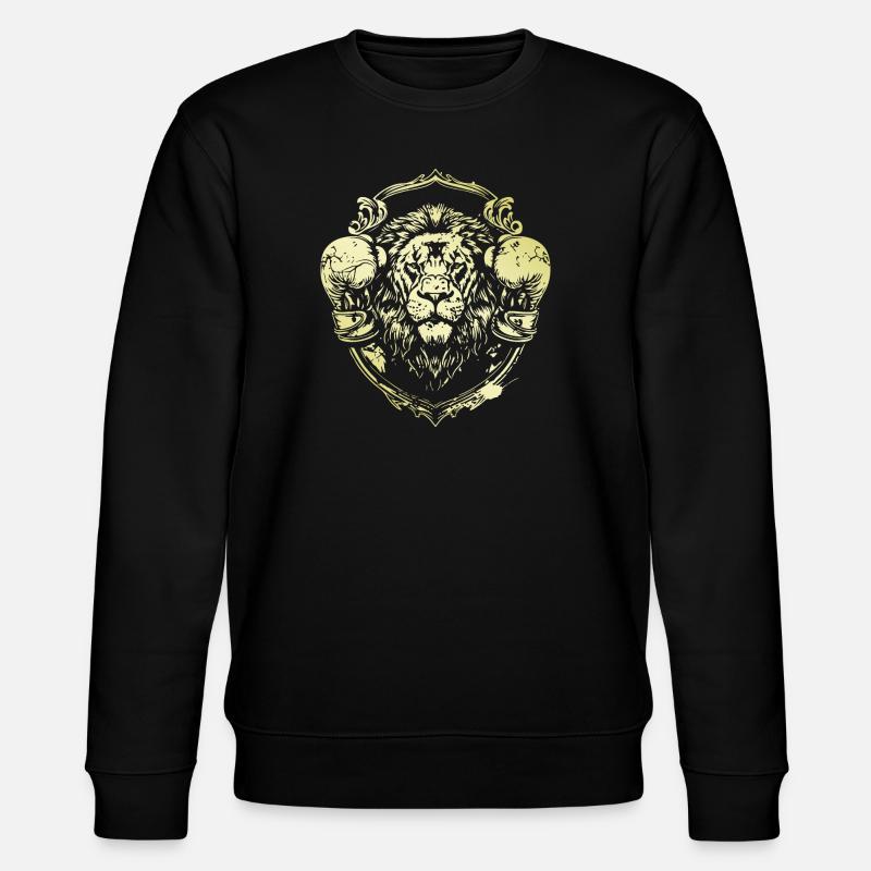 Löwe Boxer - Stanley/Stella Unisex Bio-Sweatshirt CHANGER  - Schwarz