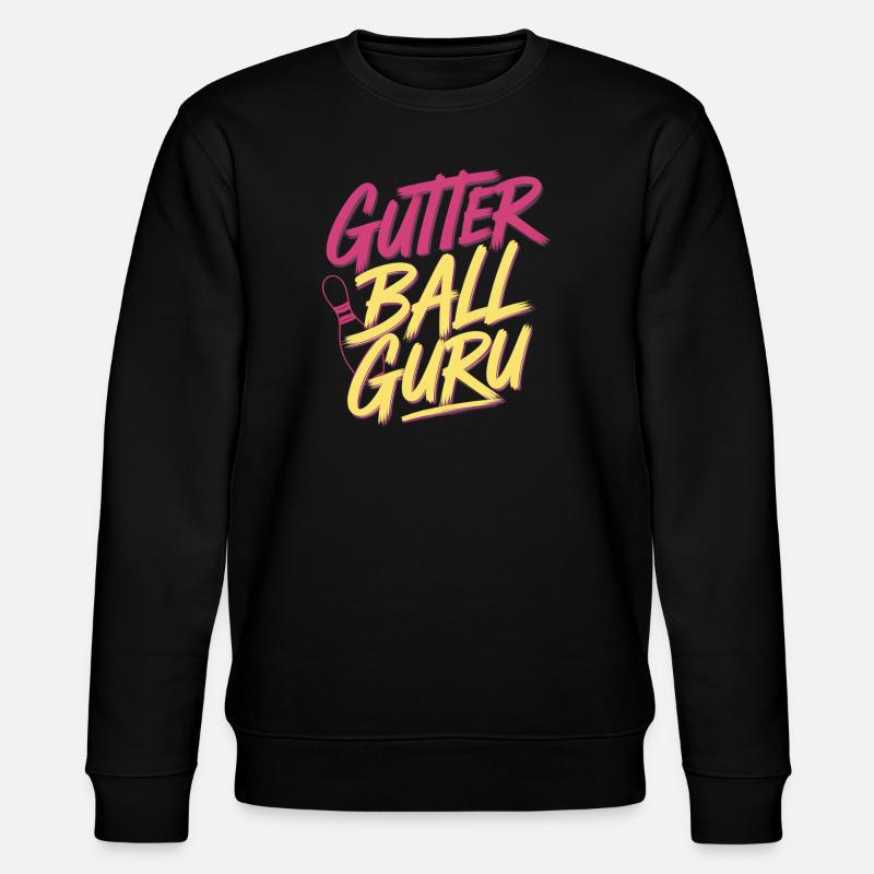 Gutter Ball Guru 13 - Stanley/Stella Unisex Bio-Sweatshirt CHANGER  - Schwarz