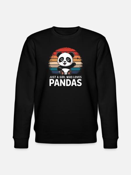Panda Bear Panda Animal Pandas - Stanley/Stella CHANGER Unisex Organic Sweatshirt - black
