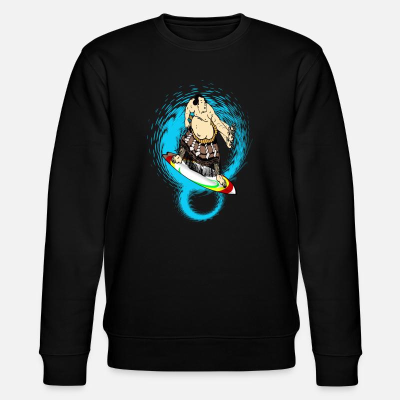 Sumo Surfer - Stanley/Stella Unisex Bio-Sweatshirt CHANGER  - Schwarz