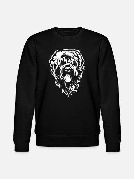 Russian Terrier Head "Black Edition" - Stanley/Stella CHANGER Unisex Organic Sweatshirt - black