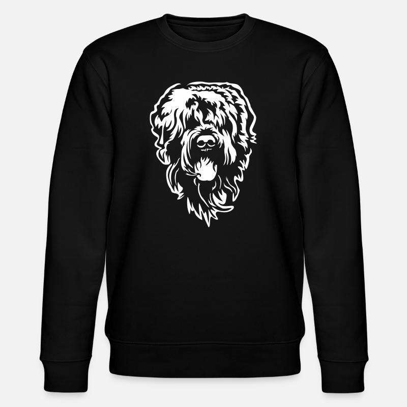 Russian Terrier Head "Black Edition" - Stanley/Stella CHANGER Unisex Organic Sweatshirt - black