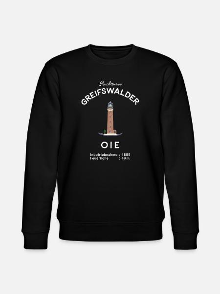 Wyspa ochrony ptaków Greifswalder Oie, latarnia morska - Ekologiczna bluza unisex Stanley/Stella CHANGER  - czarny