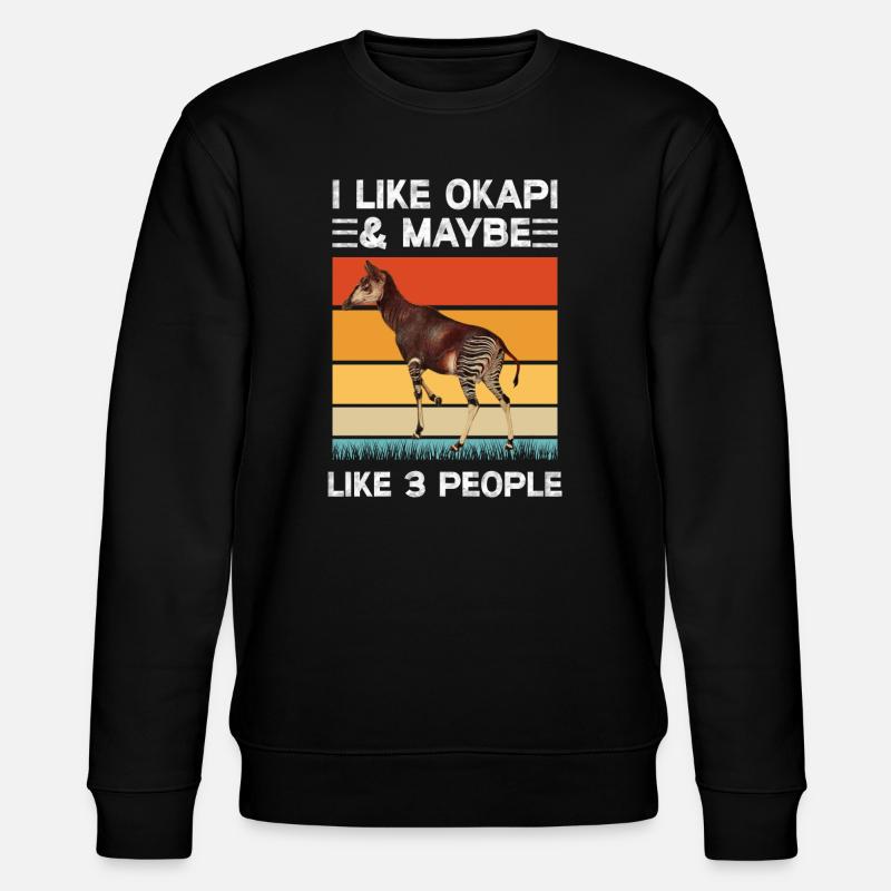 J'aime l'okapi - Sweat bio CHANGER Stanley/Stella Unisexe - noir