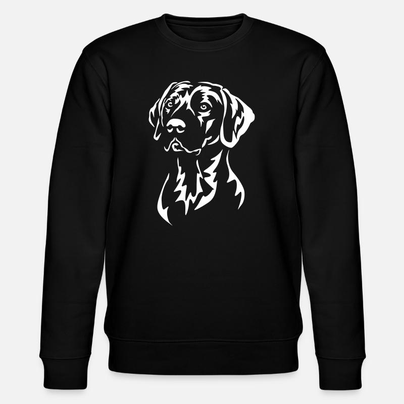 Rhodesian Ridgeback Head "Black Edition" - Stanley/Stella CHANGER Unisex Organic Sweatshirt - black