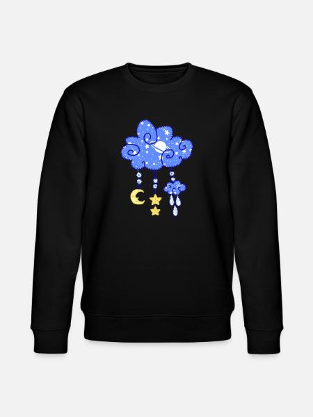 Nachtwolke - Stanley/Stella Unisex Bio-Sweatshirt CHANGER - Schwarz