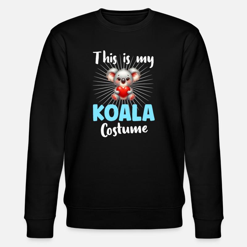 Koala Koalabär - Stanley/Stella Unisex Bio-Sweatshirt CHANGER - Schwarz