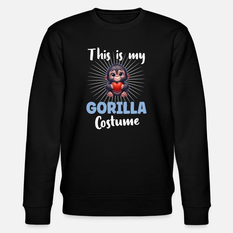 Singe gorille - Sweat bio CHANGER Stanley/Stella Unisexe - noir