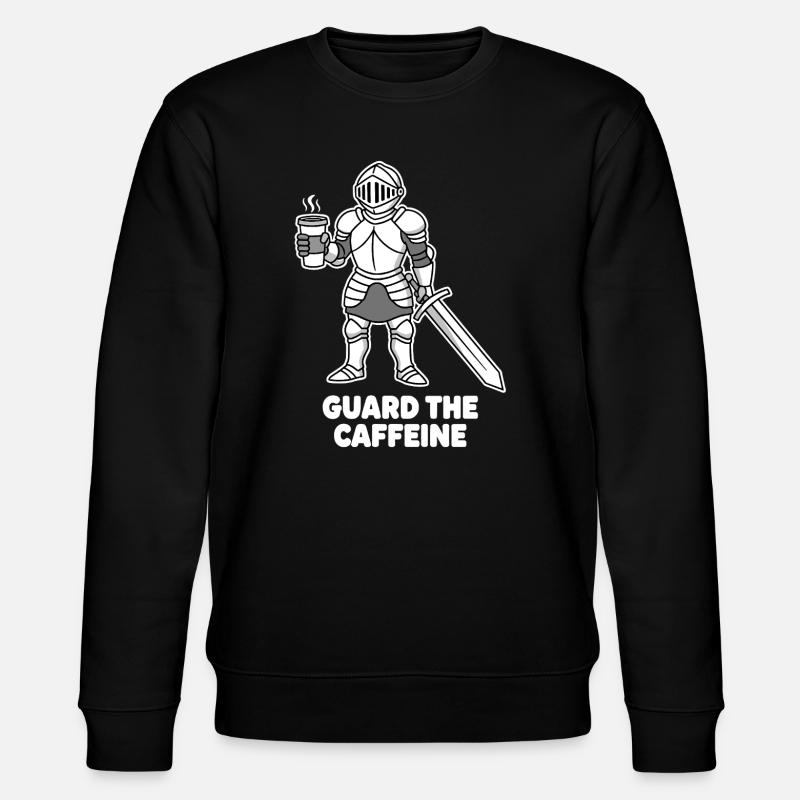 Kaffeekämpfer Ritter - Stanley/Stella Unisex Bio-Sweatshirt CHANGER  - Schwarz