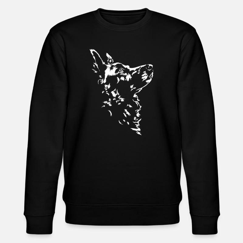 Mudi Silhouette Chien Chien Wilsigns - Sweat bio CHANGER Stanley/Stella Unisexe - noir