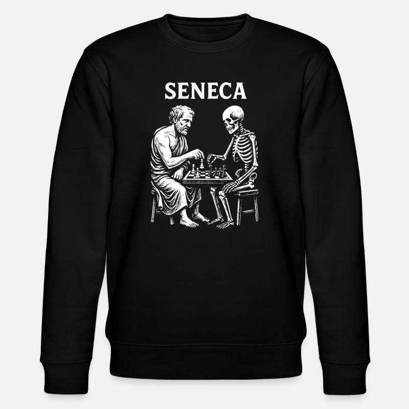 Seneca Skeleton Chess - Stanley/Stella CHANGER Unisex Organic Sweatshirt - black