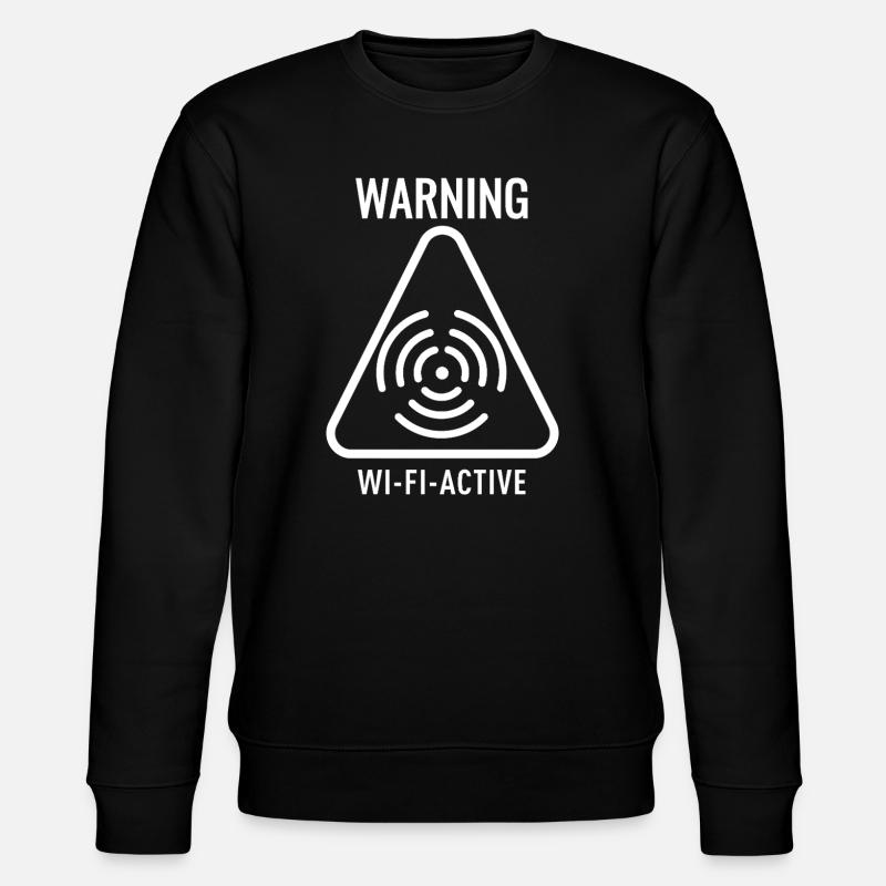 Triangle d'avertissement actif WiFi - Sweat bio CHANGER Stanley/Stella Unisexe - noir