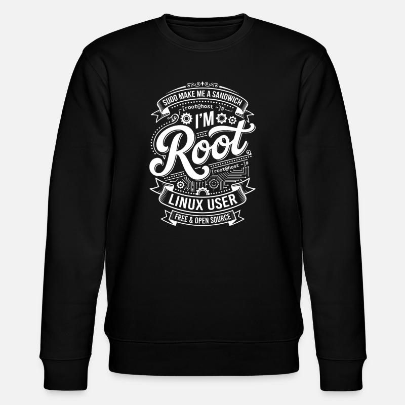 Je suis Root – Utilisateur Linux - Sweat bio CHANGER Stanley/Stella Unisexe - noir