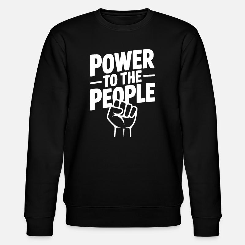 Macht für das Volk - Stanley/Stella Unisex Bio-Sweatshirt CHANGER - Schwarz