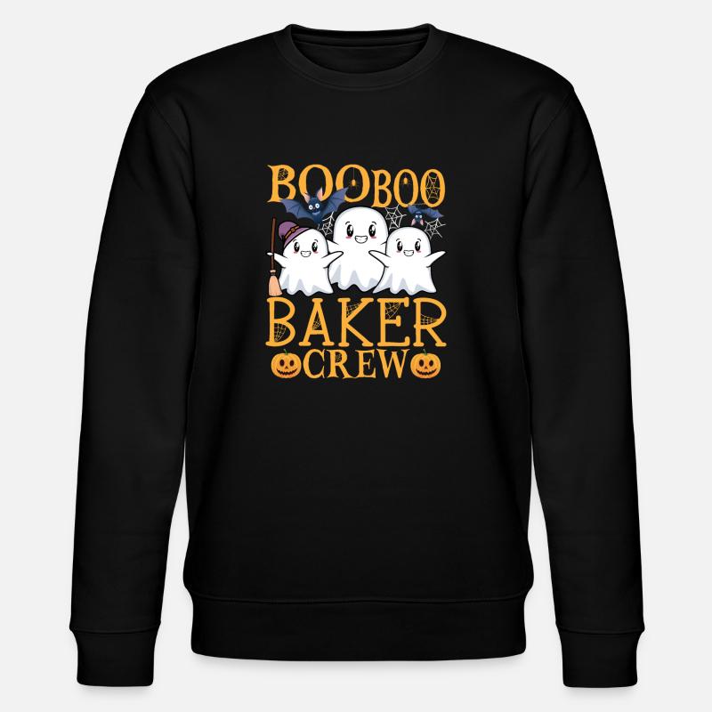 Baker uu Funny Baker - Stanley/Stella CHANGER Unisex Organic Sweatshirt - black