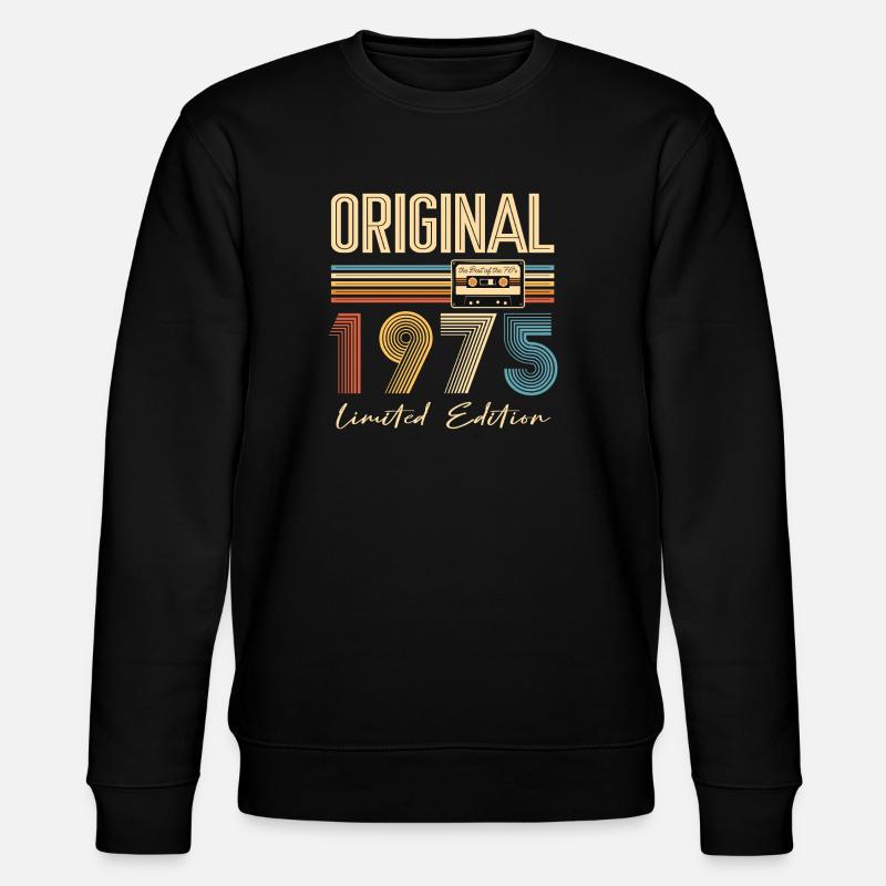 50. Geburtstag 50 Jahre Original 1975 - Stanley/Stella Unisex Bio-Sweatshirt CHANGER  - Schwarz
