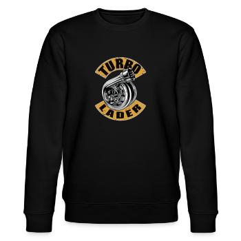 Turbo Lader - Stanley/Stella Unisex Bio-Sweatshirt CHANGER  - Schwarz - Vorne - Nik (191cm) & Marisol (170cm)
