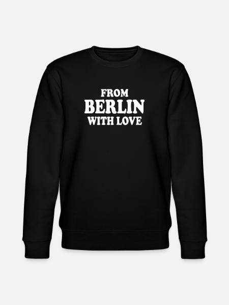 From berlin with love - Stanley/Stella CHANGER Unisex Organic Sweatshirt - black