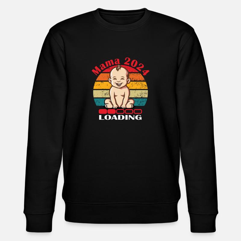 Mama 2024 Loading - Stanley/Stella CHANGER Unisex Organic Sweatshirt - black