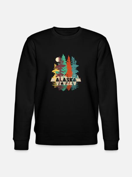Alaska forest wild nature - Stanley/Stella CHANGER Unisex Organic Sweatshirt - black