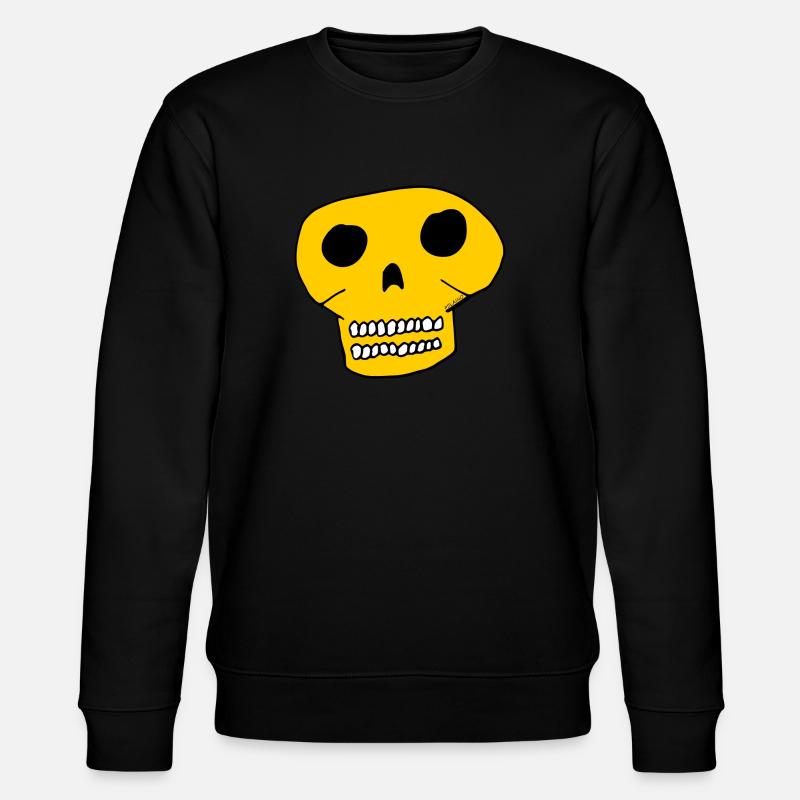 Totenkopf - Schädel - Stanley/Stella Unisex Bio-Sweatshirt CHANGER - Schwarz