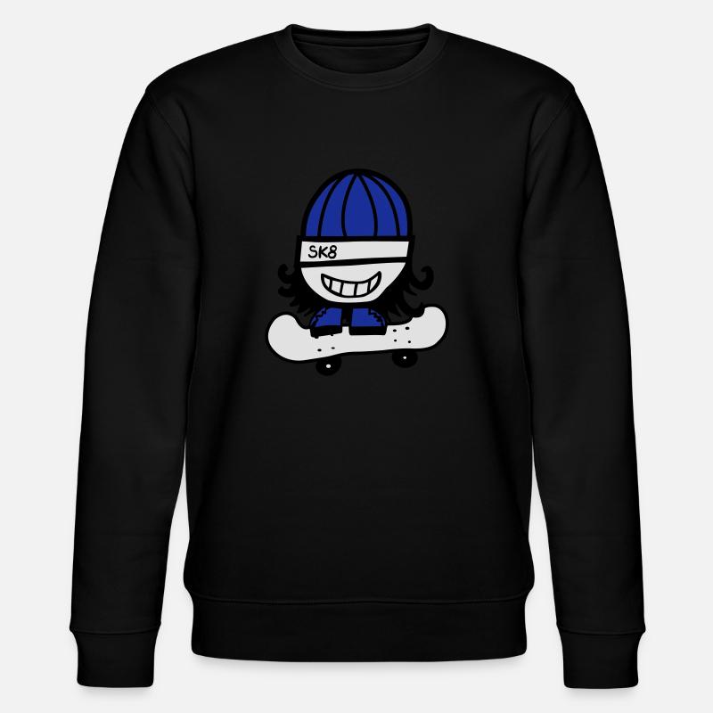 Skate comic de - Stanley/Stella Unisex Bio-Sweatshirt CHANGER  - Schwarz