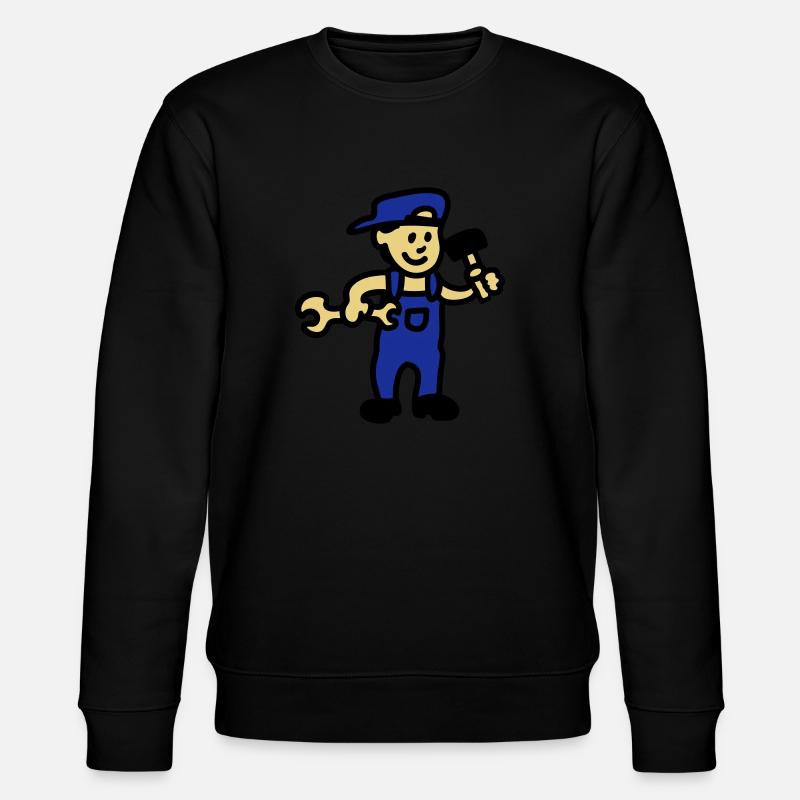 Handwerker 3 - Stanley/Stella Unisex Bio-Sweatshirt CHANGER  - Schwarz