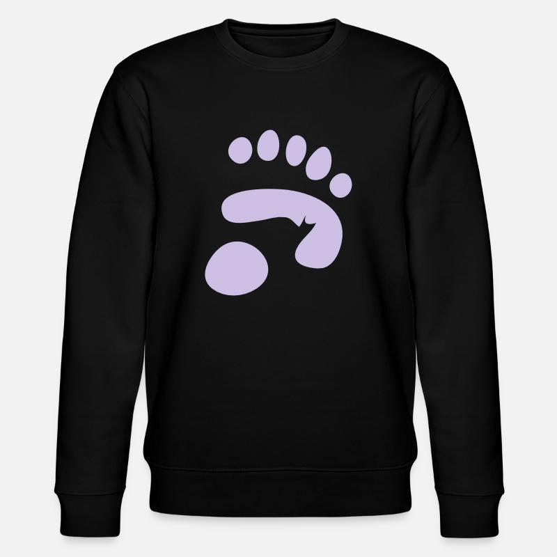 Pandapfotenabdruck - Stanley/Stella Unisex Bio-Sweatshirt CHANGER  - Schwarz