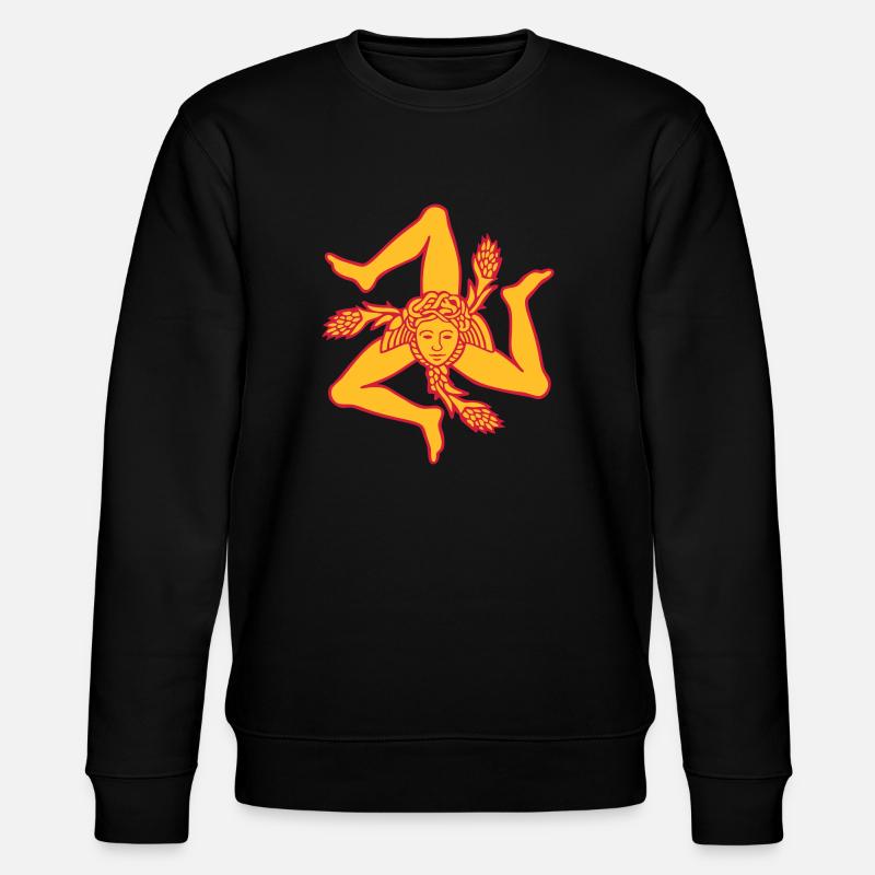 Sicile Trinacria drapeau Sicilien Sicilia - Sweat bio CHANGER Stanley/Stella Unisexe - noir
