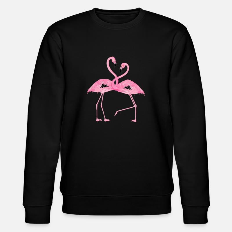 flamant rose design - Sweat bio CHANGER Stanley/Stella Unisexe - noir
