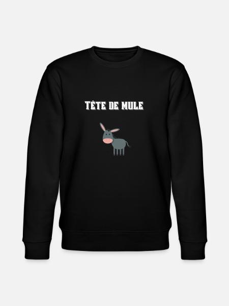 Tête de mule ! 🐴🐎 - Sweat bio CHANGER Stanley/Stella Unisexe - noir