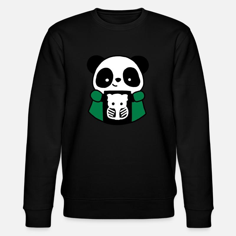 Panda TSRM Radiologie-Techniker - Stanley/Stella Unisex Bio-Sweatshirt CHANGER  - Schwarz