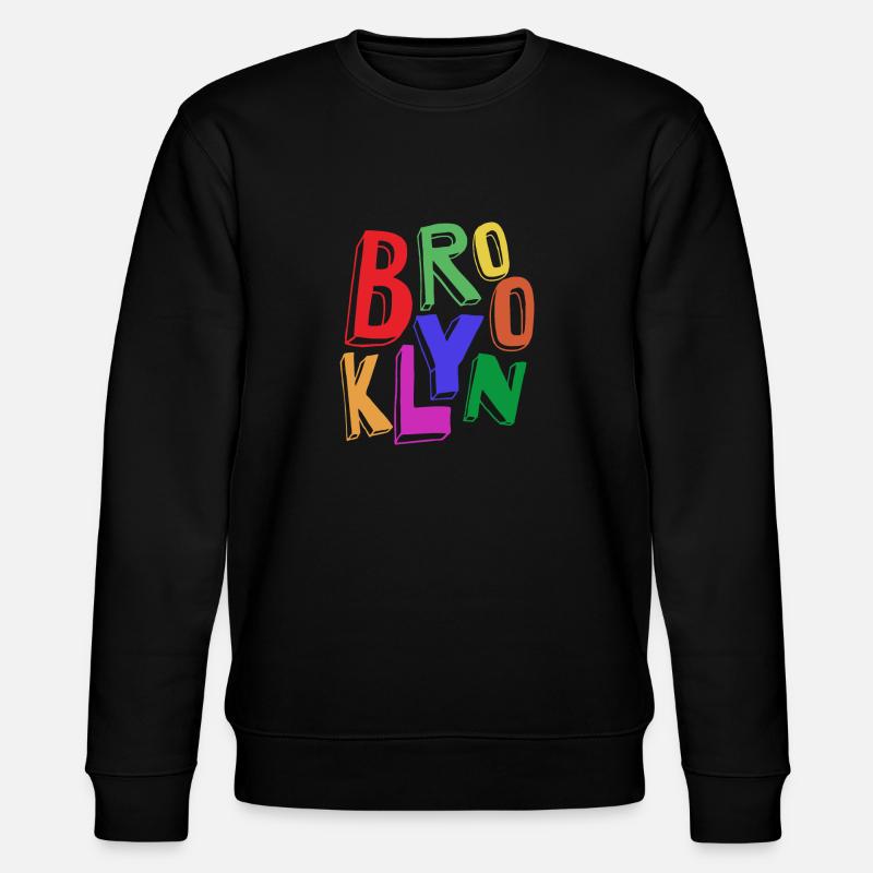BROOKLYN FARBE - Stanley/Stella Unisex Bio-Sweatshirt CHANGER  - Schwarz
