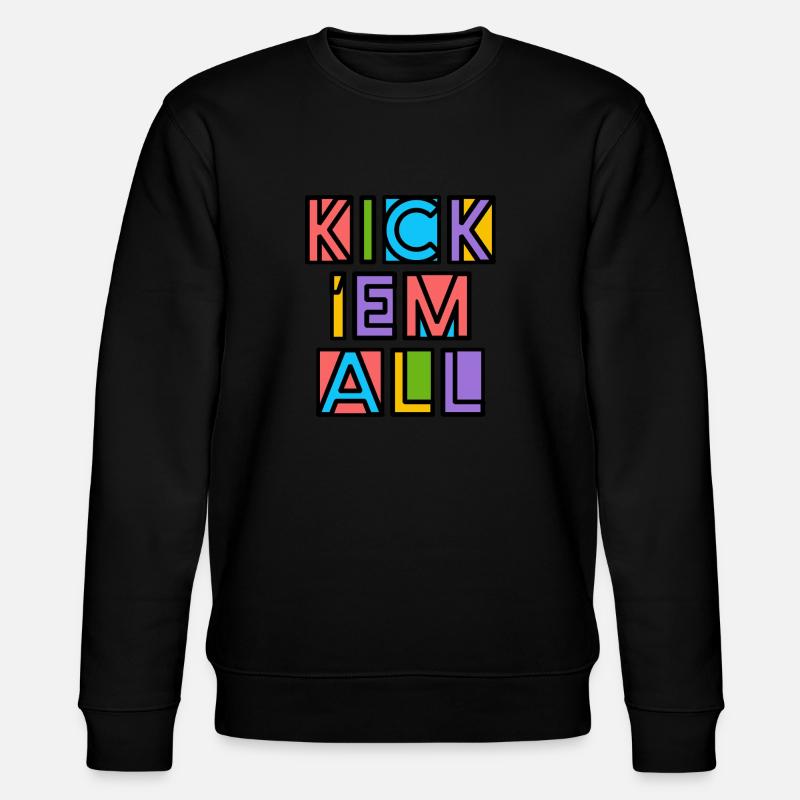 Kick 'Em All - Stanley/Stella Unisex Bio-Sweatshirt CHANGER  - Schwarz