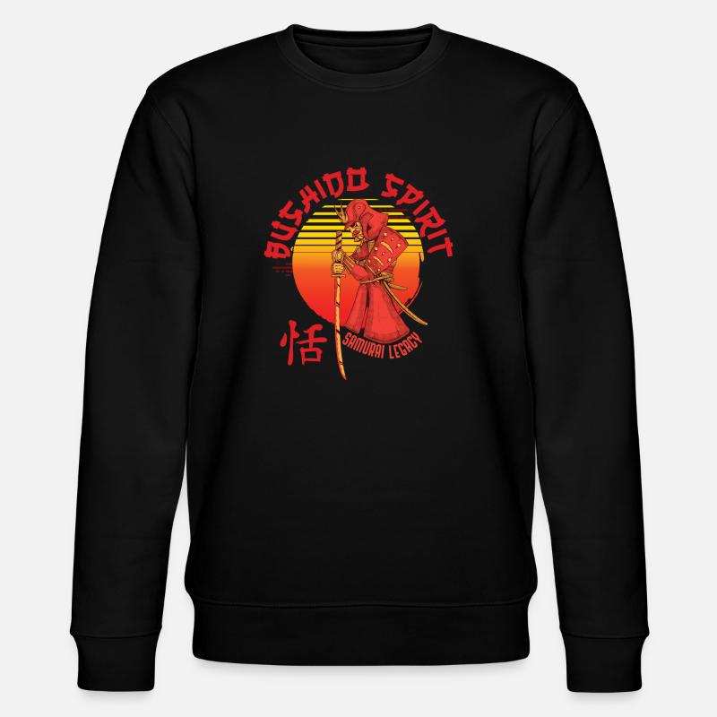 Bushido-Geist, Samurai-Vermächtnis - Stanley/Stella Unisex Bio-Sweatshirt CHANGER  - Schwarz