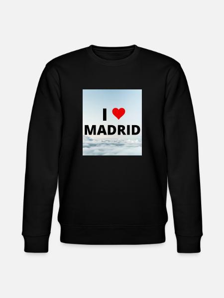 I LOVE MADRID - Stanley/Stella CHANGER Unisex Organic Sweatshirt - black