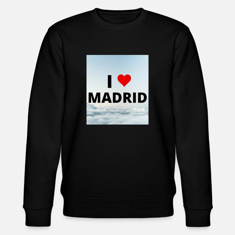 ICH LIEBE MADRID - Stanley/Stella Unisex Bio-Sweatshirt CHANGER  - Schwarz