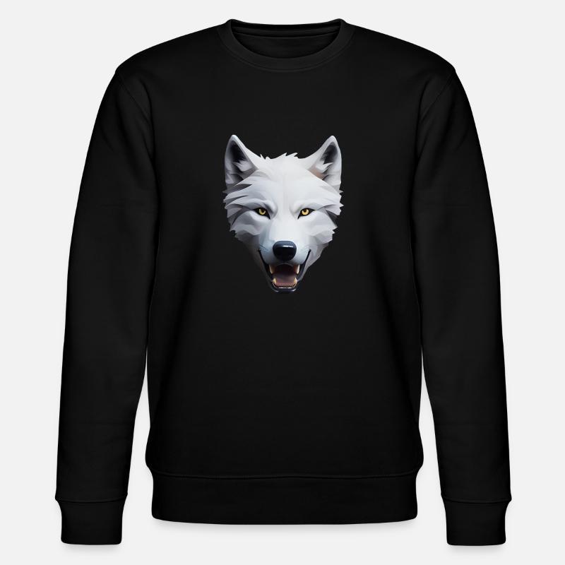 Wolf - Stanley/Stella Unisex Bio-Sweatshirt CHANGER  - Schwarz