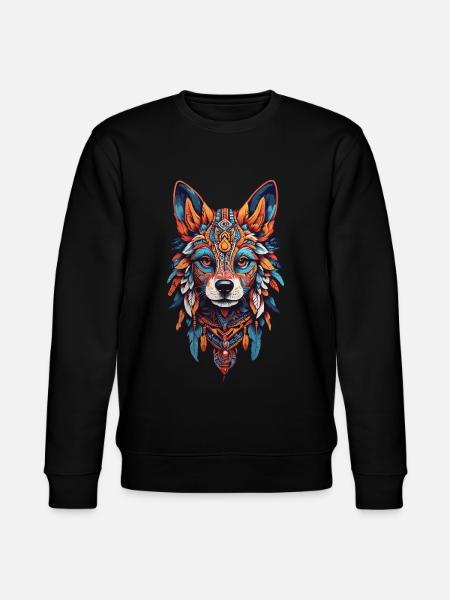 de chien chaman Bohème Design - Sweat bio CHANGER Stanley/Stella Unisexe - noir