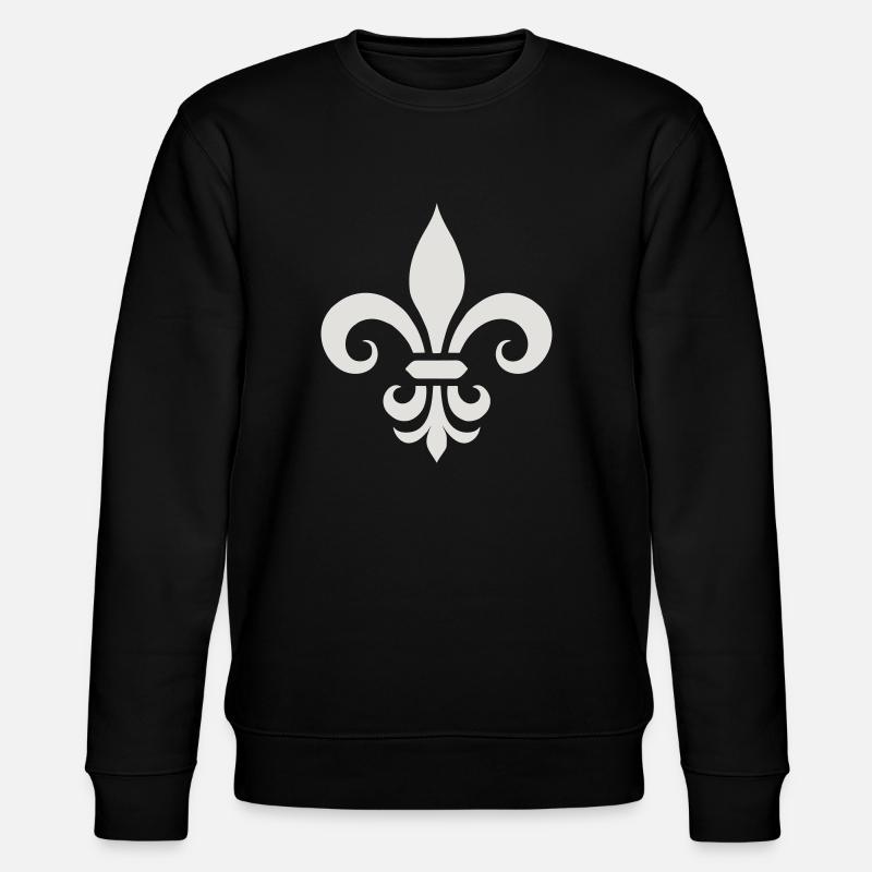 Fleur de Lis Charm - Stanley/Stella CHANGER Unisex Organic Sweatshirt - black