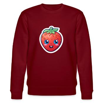 Anime à la fraise - Sweat bio CHANGER Stanley/Stella Unisexe - bordeaux - Devant - Nik (191cm) & Marisol (170cm)