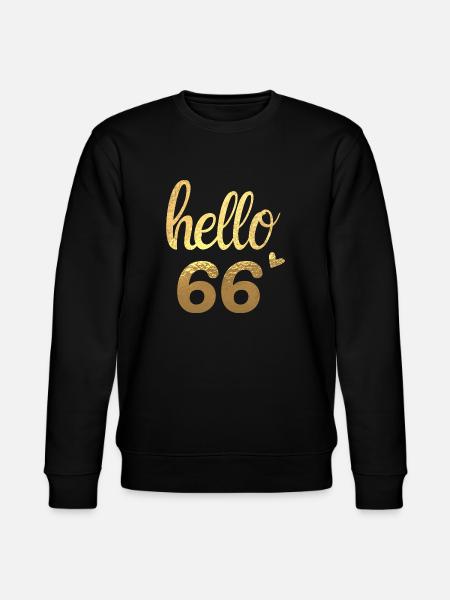 Hello 66 gold - Stanley/Stella CHANGER Unisex Organic Sweatshirt - black