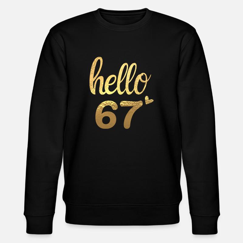 Hello 67 doré - Sweat bio CHANGER Stanley/Stella Unisexe - noir