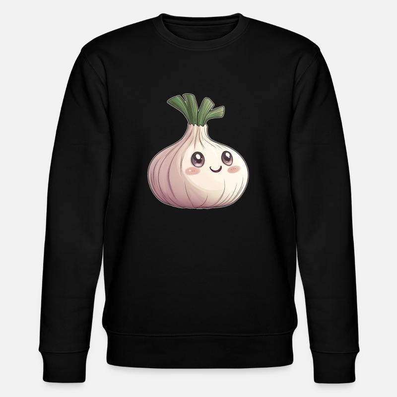 Knoblauch - Stanley/Stella Unisex Bio-Sweatshirt CHANGER  - Schwarz