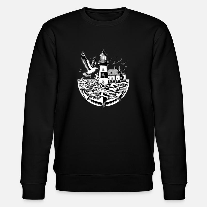 Küstenlandschaft Moin Moin - Stanley/Stella Unisex Bio-Sweatshirt CHANGER - Schwarz